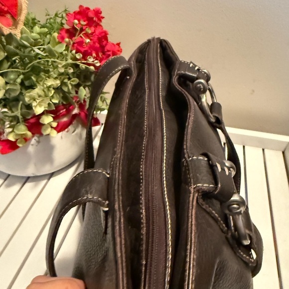 Donald J Pliner RARE vintage Italian Designer Beautiful Leather Handbag EUC - Picture 7 of 10